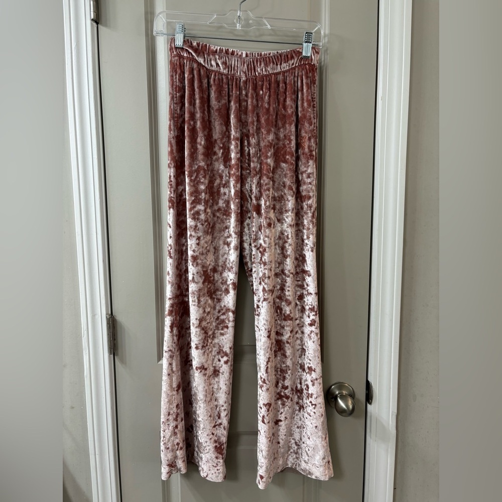 Victoria's Secret Blush Velvet Lounge Pants